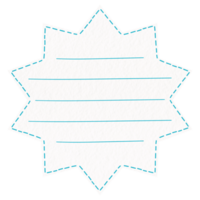Double Star Shape Memo Pad png