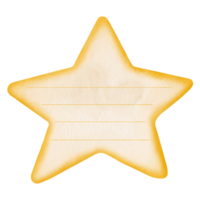 Star Shape Memo Pad png