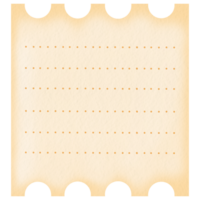 Rectangle Memo Note Papaer png