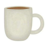 Light Grey Ceramic Coffee Cup png