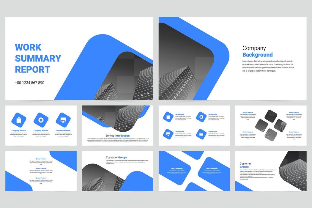 Company Powerpoint Template Vector Art, Icons, and Graphics for Free ...