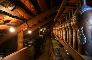 Wine cellar or wine vault photo