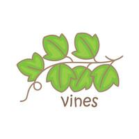 Alphabet V For Vines Vocabulary School Lesson Cartoon Illustration Vector Clipart Sticker