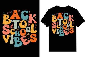 Back to school t-shirts design Typography back to school t-shirt design vector