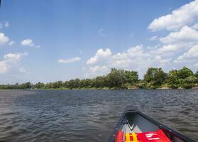 Canoe and river photo