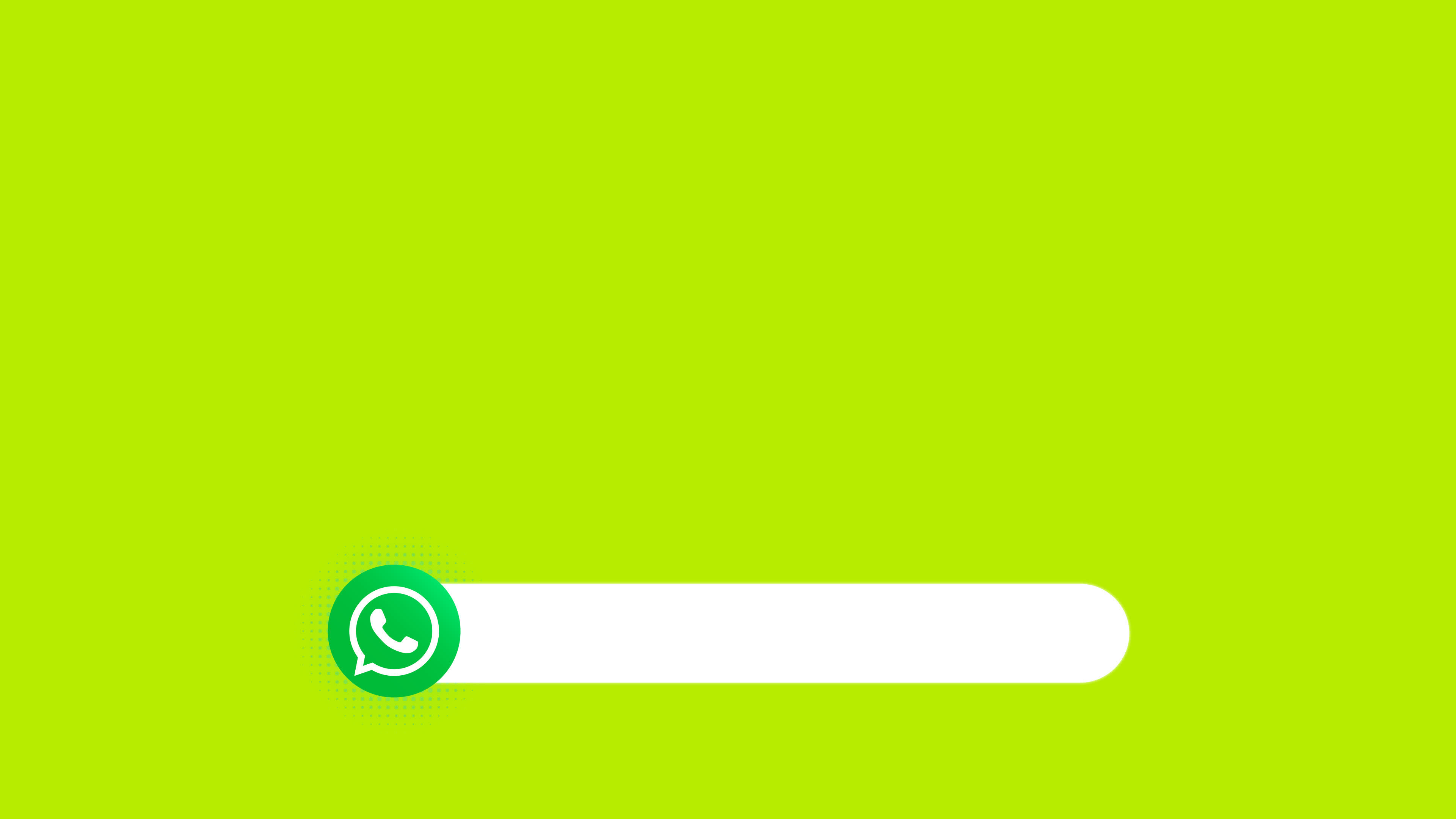 Whatsapp Lower Third animation on Green screen. Social Media Lower