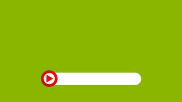 youtube video lager derde animatie Aan groen scherm. sociaal media lager tweederde ruimte beschikbaar voor gebruikersnaam tekst. video profiel naam opschrift titel. geanimeerd youtube banier met blanco tekst ruimte.