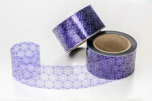 Curb tape deor for cakes with abstract pattern photo