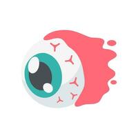 Eyeball. A spooky eyeball to decorate a Halloween card. vector