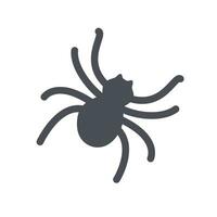 scary spider For decorating party cards on Halloween night. vector