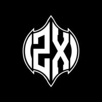RZX letter logo design. RZX creative monogram initials letter logo concept. RZX Unique modern flat abstract vector letter logo design.