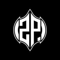 ZP letter logo design. ZP creative monogram initials letter logo concept. ZP Unique modern flat abstract vector letter logo design.