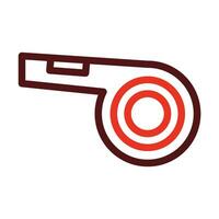 Whistle Thick Line Two Color Icons For Personal And Commercial Use. vector