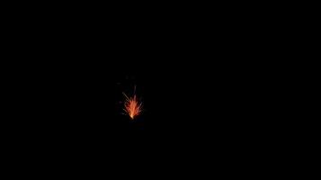 fireworks on a black background photo