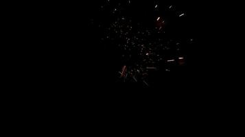 fireworks on a black background photo