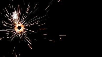 fireworks on a black background photo