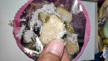 Lupis, Indonesian Traditional Snack Made From Sticky Rice photo