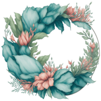 Watercolor Flower, Ai Generated png