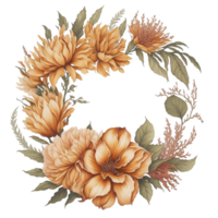 Watercolor Flower, Ai Generated png