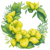 acuarela flor, ai generado png