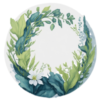 Aquarell Blumen- Design, ai generiert png