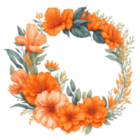 Watercolor Floral Design, Ai Generated png