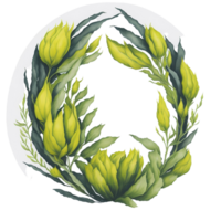 flor ramo de flores acuarela clipart, ai generado png