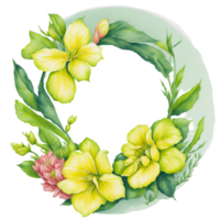 bloem boeket waterverf clip art, ai gegenereerd png