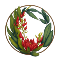 flor ramo de flores acuarela clipart, ai generado png