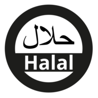 halal logo en un transparente antecedentes png