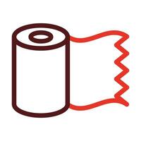 Bandage Roll Thick Line Two Color Icons For Personal And Commercial Use. vector