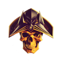 Oni Skull Hoodie Logo Transparent background illustration ai generative png