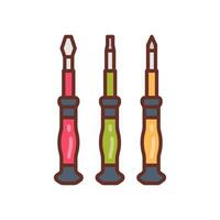 Screwdriver Set icon in vector. Logotype vector