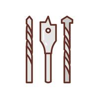 Drill Bits icon in vector. Logotype vector