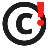 Creative Commons license on a Transparent Background png