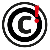 Creative Commons license on a Transparent Background png