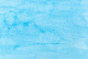 Blue watercolor abstract background. Full frame photo