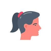 Head icon in vector. Illustration vector