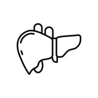 Liver icon in vector. Illustration vector