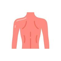 Back Body icon in vector. Illustration vector