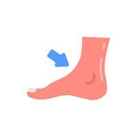 Ankle icon in vector. Illustration vector