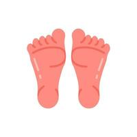 Feet icon in vector. Illustration vector