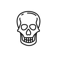 Skull icon in vector. Illustration vector