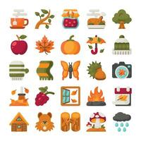 otoño plano icono. Perfecto para gráfico diseño, móvil, ui, y web obras maestras vector