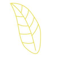 Leaf of floral Leaves spring for beauty branding Trendy outline symbols for mobile apps and website design. Premium pack of icons in trendy line style. vector