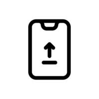 Simple Upload icon combined with Play Button icon. The icon can be used for websites, print templates, presentation templates, illustrations, etc vector