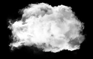 soltero redondo nube forma aislado terminado negro antecedentes foto