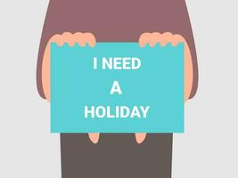 flat design I need a holiday vector