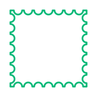 selos quadrado 50. geométrico brutalista forma conjunto esboço estilo png