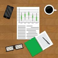 Exchange analyst forecast. Exchange trade swap, vector money exchange chart illustration